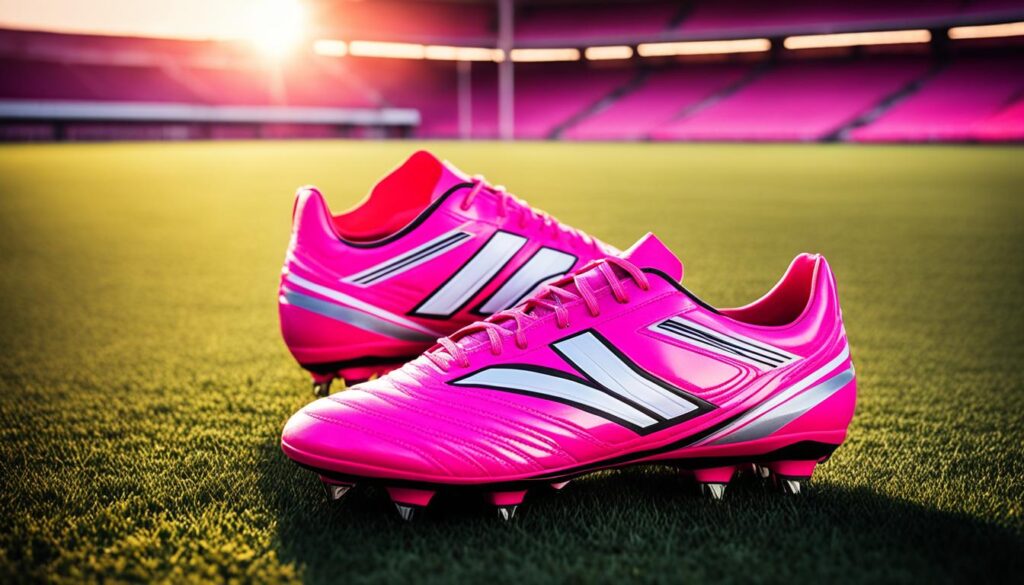 roze voetbalschoenen