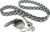 10x stuks fluitje Racing Scheidsrechter of Politie thema aan zwart/witte lanyard ketting