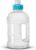 1x Transparante kunststof bidon/drinkfles/waterfles 1250 ml – Sport bidon waterflessen – Push-pull dop