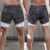 2 in 1 short Sportbroek Met Mobiel Zak Heren – Leger Grijs – Maat S