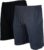 2-Pack Donnay Ess. joggingshort Roy – Sportshort – maat L – Black/Deep blue marl (586)