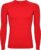 2 Pack Rood thermisch sportshirt met raglanmouwen naadloos model Prime maat M-L