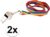 2x Regenboog gay pride kleuren keycord/koordje met fluitje – Regenboogvlag LHBT accessoires