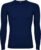 3 Pack Donker Blauw thermisch sportshirt met raglanmouwen naadloos model Prime maat M-L