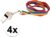 4x Regenboog gay pride kleuren keycord/koordjes met fluitje – Regenboogvlag LHBT accessoires