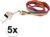 5x Regenboog gay pride kleuren keycord/koordjes met fluitje – Regenboogvlag LHBT accessoires