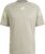 Adidas Icons 3 Stripes T-shirt Met Korte Mouwen Beige M Man