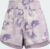 adidas Performance Pacer Essentials AOP Flower Tie-Dye Knit Short – Dames – Paars- M