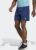 adidas Performance Workout Knurling Short – Heren – Blauw – L 5″