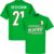 Algerije Bensebaini 21 Team T-Shirt – Groen – XS