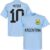 Argentinië Messi 10 Team T-Shirt – Lichtblauw – L