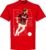 Baresi Short Shorts T-shirt – Rood – XXL