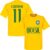 Brazilie Coutinho 11 Team T-Shirt – Geel – L