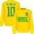 Brazilië Neymar JR 10 Sweater – Geel – Kinderen – 104