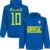 Brazilië Neymar JR 10 Team Hoodie – Blauw – L