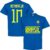 Brazilië Neymar JR 10 Team T-Shirt – Blauw – Kinderen – 140