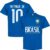 Brazilië Neymar JR 10 Team T-Shirt – Blauw – S