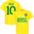 Brazilië Pelé 10 Team T-shirt – Geel – M