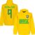 Brazilië Richarlison 9 Team Hoodie – Geel – Kinderen – 104