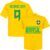 Brazilië Richarlison 9 Team T-Shirt – Geel – Kinderen – 128