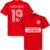 Canada Retro Davies (10) Team T-Shirt – Rood – XL