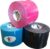 CHPN – Sporttape – Kinesiotape – Premium Kwaliteit – 3 rollen – Zwart/Rozeblauw – Watervast – IOC-Goedgekeurd – Topsport – Blessures Voorkomen – Huidtape – Tape – Fysio tape