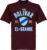 Club Bolivar Established T-Shirt – Bordeaux Rood – L