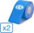 Create Performance – Kinesiotape – Fysio Tape -Sport tape – 2 Stuks – Blauw