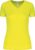 Damesportshirt ‘Proact’ met V-hals Fluorescent Yellow – S