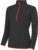 Damessportshirt ‘Cool 1/2 Zip Sweat’ Solid Black/Red – XL