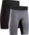 DANISH ENDURANCE Sportbroek met Zak voor Heren – Sportshorts – Hardlopen & Sporten- 2 pack – Maat XL