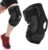 De Millennials Kniebrace – Open Patella Knie Brace – Bandage Ondersteuning – One Size Fits All – Dames – Heren – Steun Slijmbeursontsteking – Sportblessure – Zwart- rood -…