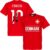 Denemarken Eriksen 10 Gallery Team T-Shirt – Rood – M