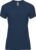 Donkerblauw dames sportshirt korte mouwen Bahrain merk Roly maat M