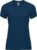 Donkerblauw dames sportshirt korte mouwen Bahrain merk Roly maat S