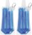 Drinkfles/bidon – 2x – blauw – navulbaar – met koelvloeistof – 400 ml – festival/outdoor