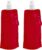 Drinkfles/bidon – 2x – rood – navulbaar – opvouwbaar met haak – 400 ml – festival/outdoor