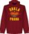 Dukla Praag Established Hoodie – Donkerrood – M