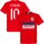 Engeland Sterling 10 Team T-Shirt – Rood – M