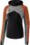 Erima Premium One 2.0 Sweatshirt met Capuchon Dames Zwart-Grijs Melange-Neon Oranje Maat 34