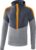 Erima Squad Sweatshirt Met Capuchon Kinderen – Slate Grey / Monument Grey / New Orange | Maat: 140