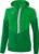 Erima Squad Tracktop Jack Met Capuchon Dames Fern Green-Smaragd-Zilver Grijs Maat 44