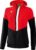 Erima Squad Tracktop Jack Met Capuchon Dames Rood-Zwart-Wit Maat 34