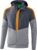 Erima Squad Tracktop Jack Met Capuchon Slate Grijs-Monument Grijs-New Oranje Maat XL