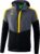 Erima Squad Tracktop Jack Met Capuchon Slate Grijs-Zwart-Geel Maat 2XL