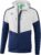 Erima Squad Tracktop Jack Met Capuchon Wit- New Navy-Slate Grijs Maat M