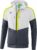 Erima Squad Tracktop Jack Met Capuchon Wit-Slate Grijs-Lime Maat 2XL