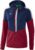 Erima Squad Trainingsjack Met Capuchon Dames – New Navy / Bordeaux / Silver Grey | Maat: 34