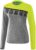 Erima Teamline 5-C Longsleeve Dames Grijs Melange-Lime Pop-Zwart Maat 34