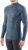 FALKE technisch wool-tech rits O-hals long sleeve blauw – maat M